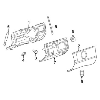 Chrysler OE - Instrument Panel - Glove Box