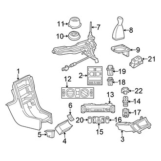 Chrysler OE - Front Console (Standard Tr)