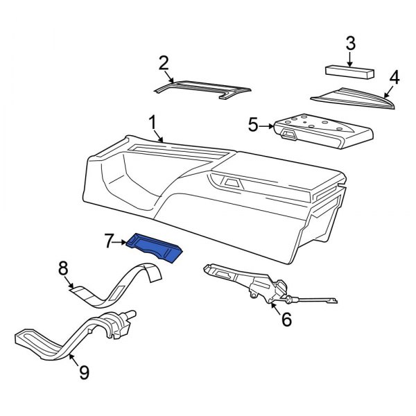 Parking Brake Pedal Release Handle