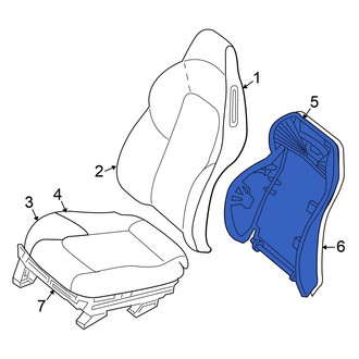 Chrysler OE - Left Seat Back Frame