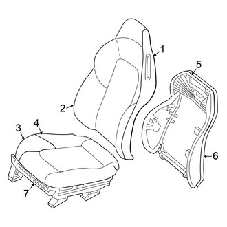 Chrysler OE - Seats & Tracks - Front Seat Components