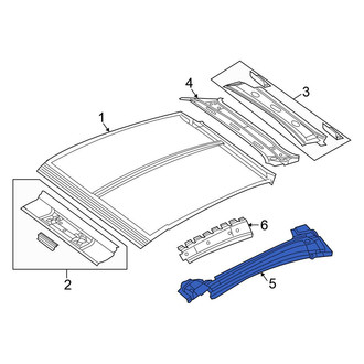 Chrysler OE - Left Outer Roof Side Rail