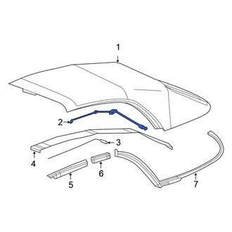 Chrysler OE - Front Upper Convertible Top Cable