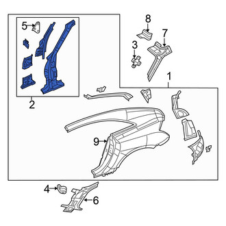 Chrysler OE - Left Body A-Pillar