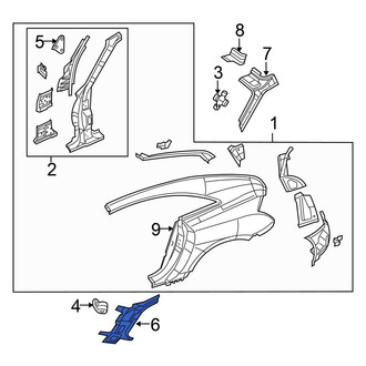 Chrysler OE - Left Inner Body A-Pillar