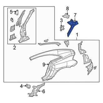 Chrysler OE - Left Upper Body A-Pillar