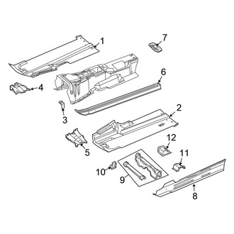 Chrysler OE - Pillars, Rocker & Floor - Floor & Rails