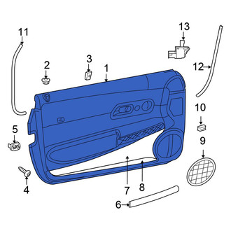 Chrysler OE - Front Right Inner Door Interior Trim Panel