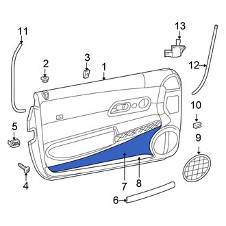 Chrysler OE - Front Left Door Trim Panel Pocket