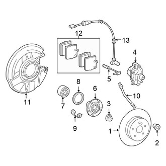 Chrysler OE - Rear Suspension - Brake Components (Base)