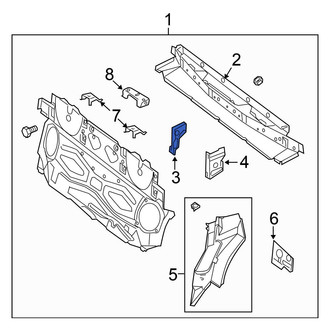 Chrysler OE - Rear Floor Pan Reinforcement