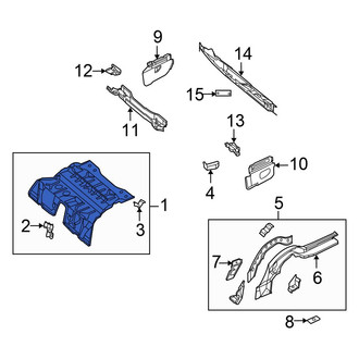 Chrysler OE - Rear Floor Pan