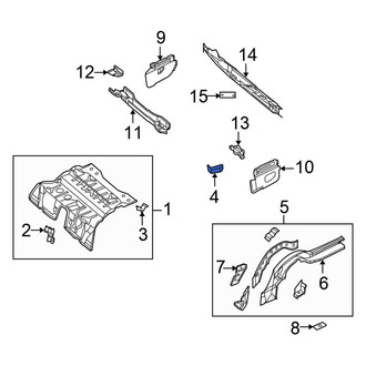 Chrysler OE - Rear Floor Pan Reinforcement