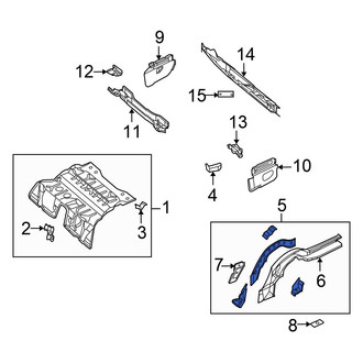 Chrysler OE - Rear Left Floor Side Rail