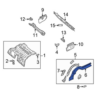 Chrysler OE - Rear Right Floor Side Rail
