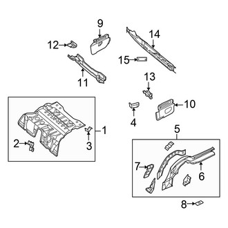 Chrysler OE - Rear Body & Floor - Floor & Rails