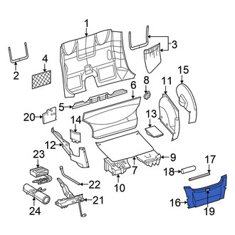 Chrysler OE - Rear Rear Body Panel Trim Panel