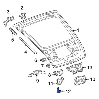 Chrysler OE - Rear Liftgate Lock Striker Plate