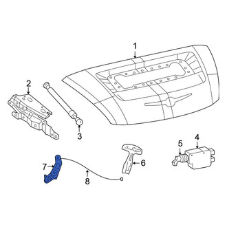 Chrysler OE - Rear Deck Lid Release Lever