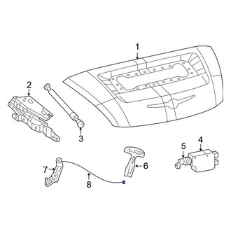 Chrysler OE - Rear Deck Lid Release Lever