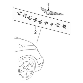 Chrysler OE - Trunk Lid - Exterior Trim (Convertible)