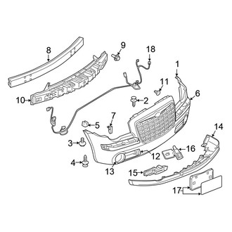 Chrysler OE - Front Bumper - Bumper & Components