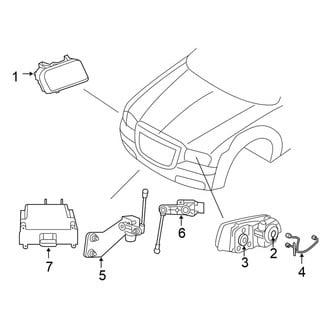 Chrysler OE - Front Lamps - Headlamp Components
