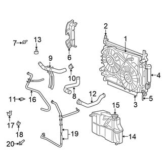 Chrysler OE - Cooling - Radiator & Components (2.7L)