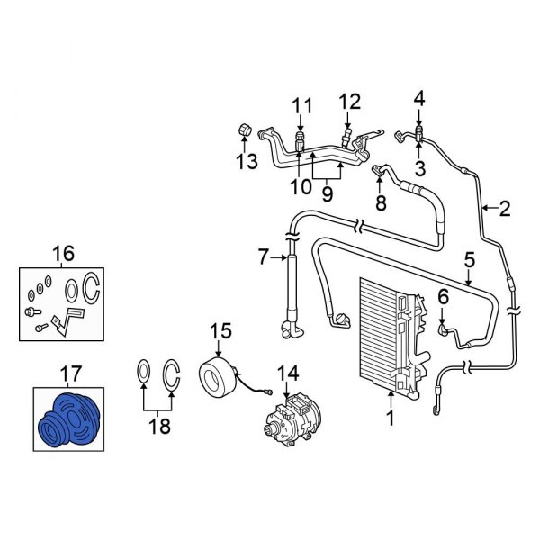 A/C Compressor Clutch Pulley