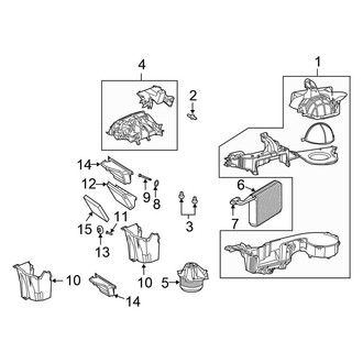 Chrysler OE - Air Conditioner & Heater - Evaporator & Heater Components