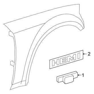 Chrysler OE - Fender - Exterior Trim
