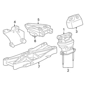 Chrysler OE - Engine & Transmission Mounting (2.7L)