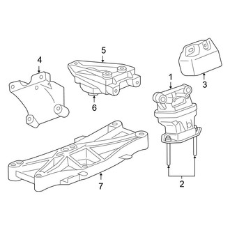 Chrysler OE - Engine & Transmission Mounting (RWD 3.5L)