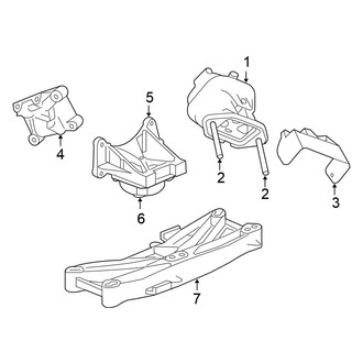 Chrysler OE - Engine & Transmission Mounting (6.1L)