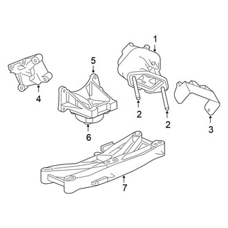 Chrysler OE - Engine & Transmission Mounting (RWD 5.7L)