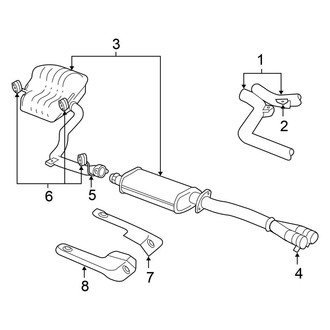 Chrysler OE - Exhaust System - Exhaust Components (2.7L)