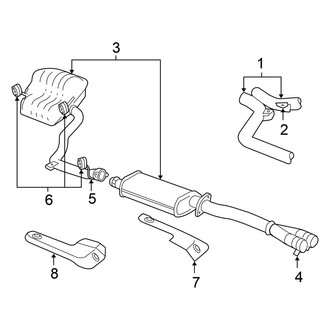 Chrysler OE - Exhaust System - Exhaust Components (3.5L)