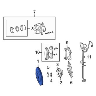 Chrysler OE - Rear Disc Brake Rotor