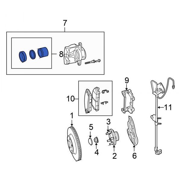 Disc Brake Caliper Piston