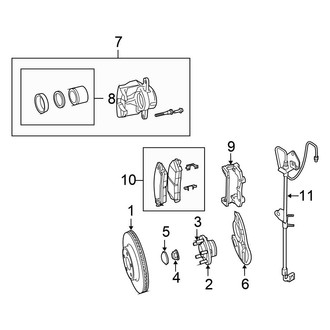 Chrysler OE - Front Suspension - Brake Components