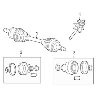 Chrysler OE - Front Suspension - Drive Axles (AWD)