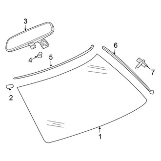 Chrysler OE - Windshield - Glass