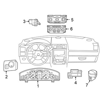 Chrysler OE - Instrument Panel - Cluster & Switches
