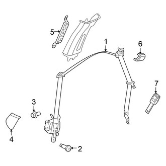 Chrysler OE - Restraint Systems - Front Seat Belts