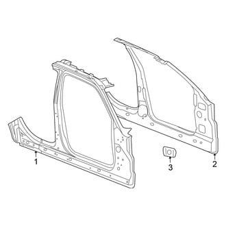 Chrysler OE - Pillars, Rocker & Floor - Aperture Panel