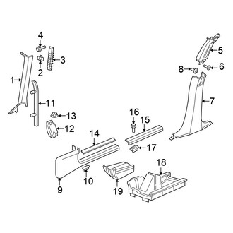 Chrysler OE - Pillars, Rocker & Floor - Interior Trim