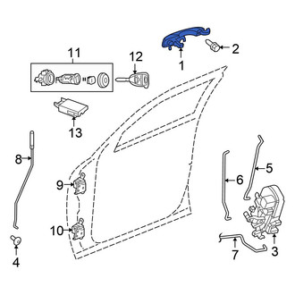 Chrysler OE - Front Right Outer Exterior Door Handle
