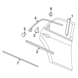 Chrysler OE - Rear Door - Exterior Trim