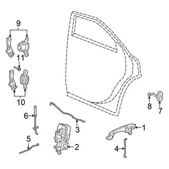 Chrysler OE - Rear Door - Lock & Hardware
