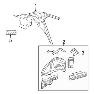 Chrysler OE - Quarter Panel - Inner Structure